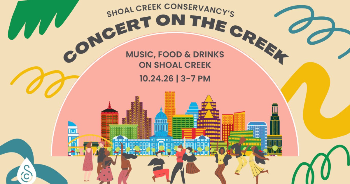 Concert on the Creek Austin concert poster