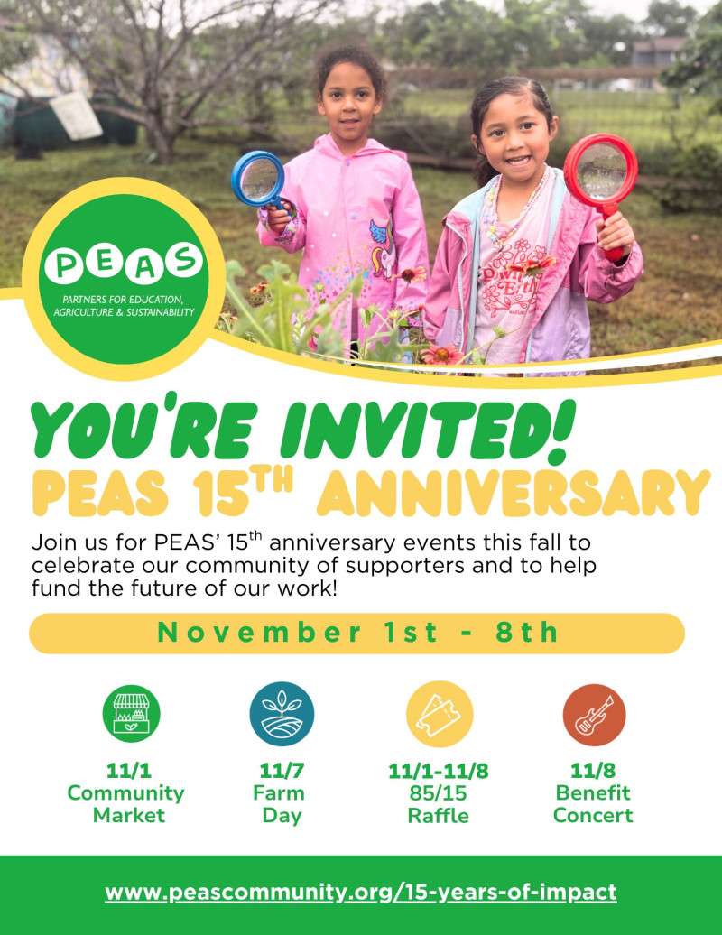 PEAS 15th Anniversary Community Market
