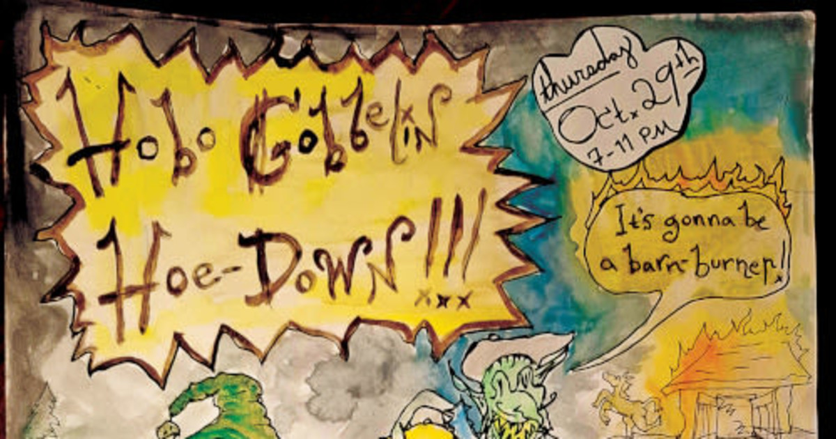Hobo Gobbelin Hoe-Down Austin concert poster