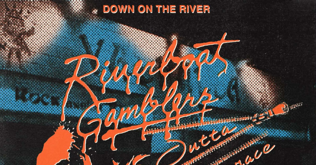 Riverboat Gamblers, The Oxys, Outta Grace Austin concert poster