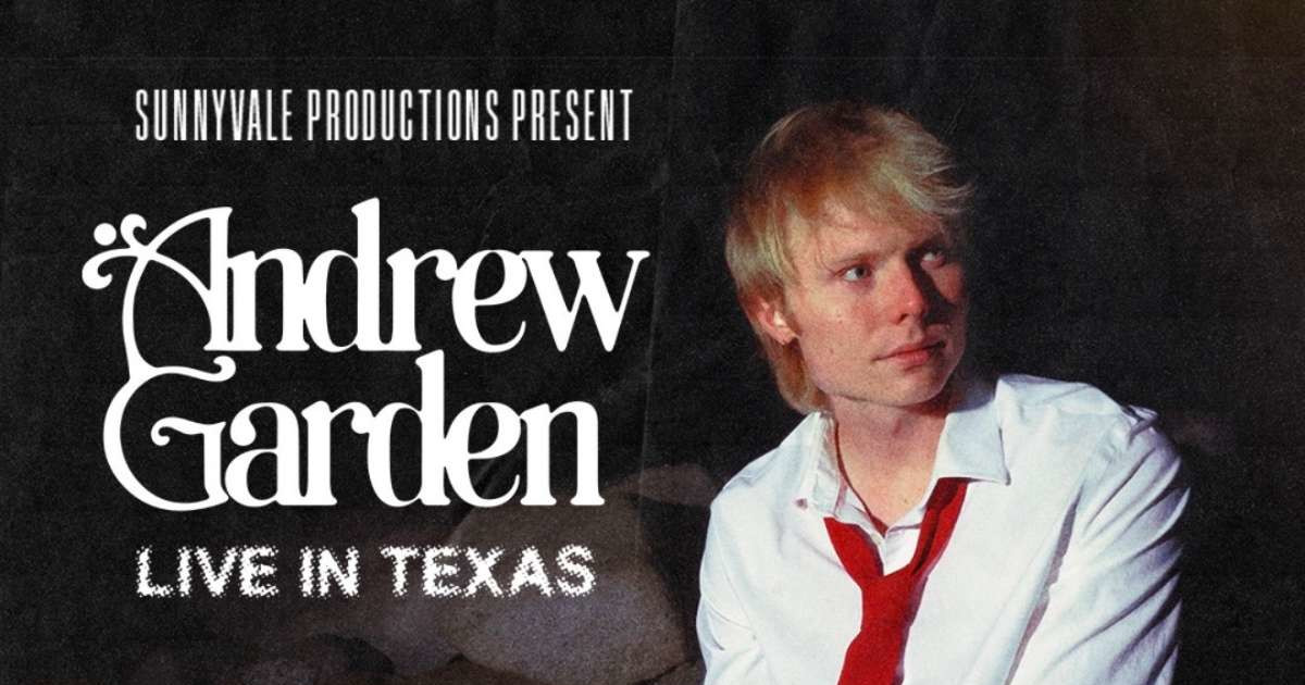 Andrew Garden Austin concert poster