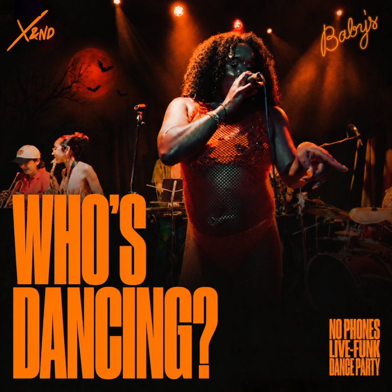 WHO’S DANCING? HALLOWEEN No Phones Live Funk and Disco Party