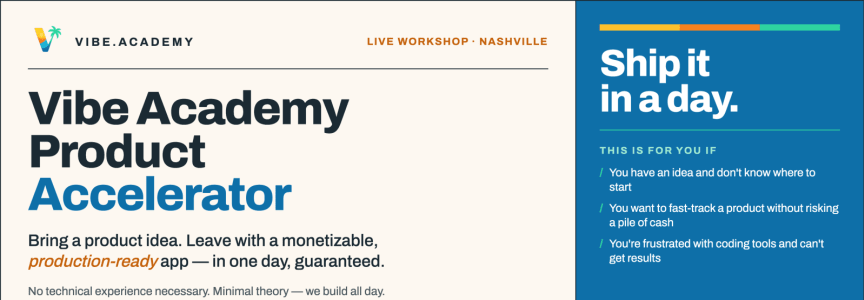 Vibe Academy Product Accelerator