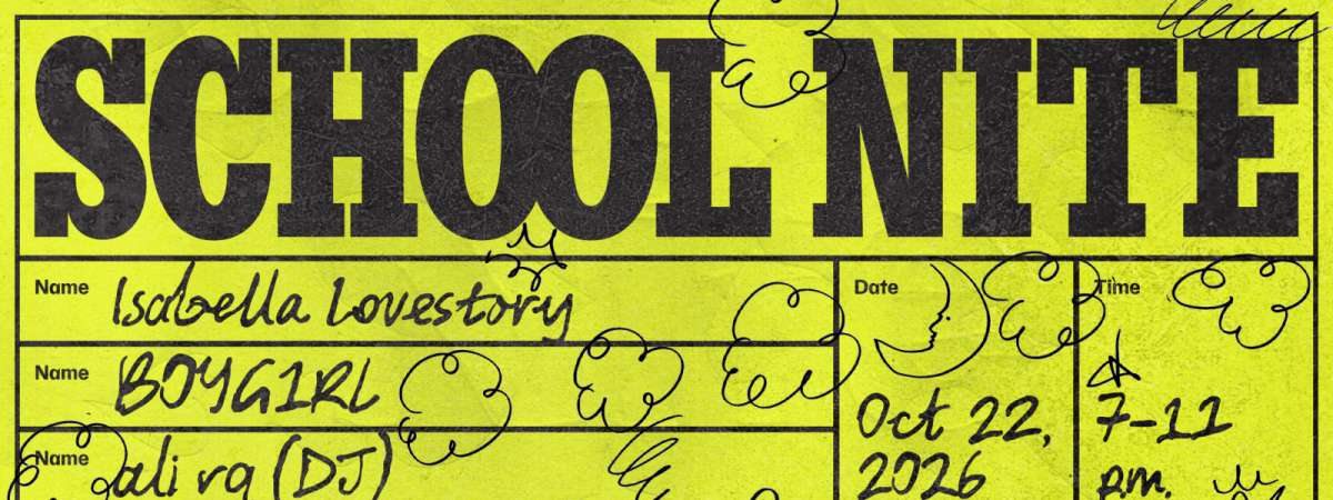 School Nite: Isabella Lovestory, B0YG1RL, ali rq (DJ)