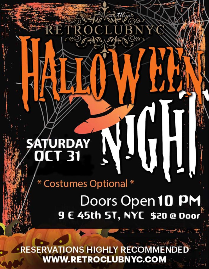 Retroclubnyc 70s, 80s, 90s Halloween Dance Party Times Square NYC