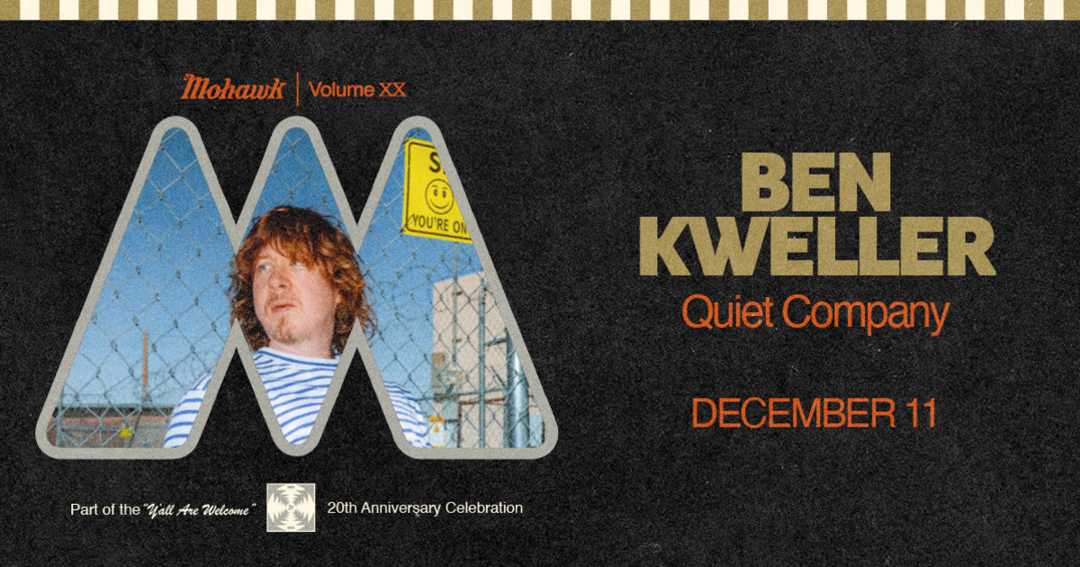 Ben Kweller - Mohawk 20th Anniversary Austin concert poster
