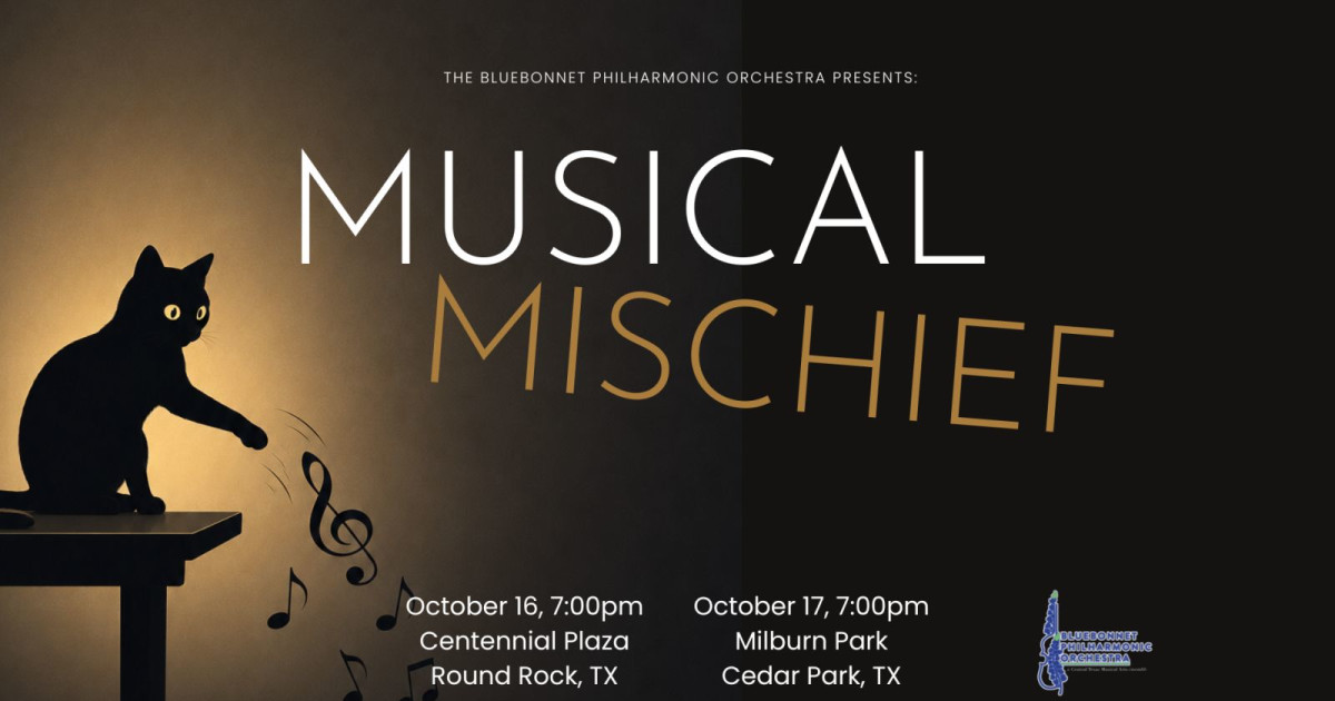 Musical Mischief - Free Orchestra Concert Austin concert poster
