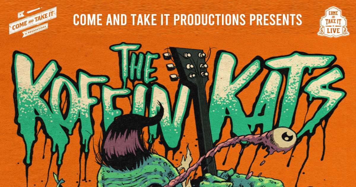 The Koffin Kats Austin concert poster