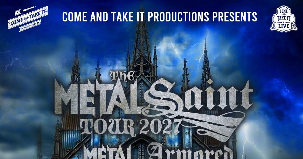 METAL CHURCH and ARMORED SAINT: The Metal Saint Tour Austin concert poster