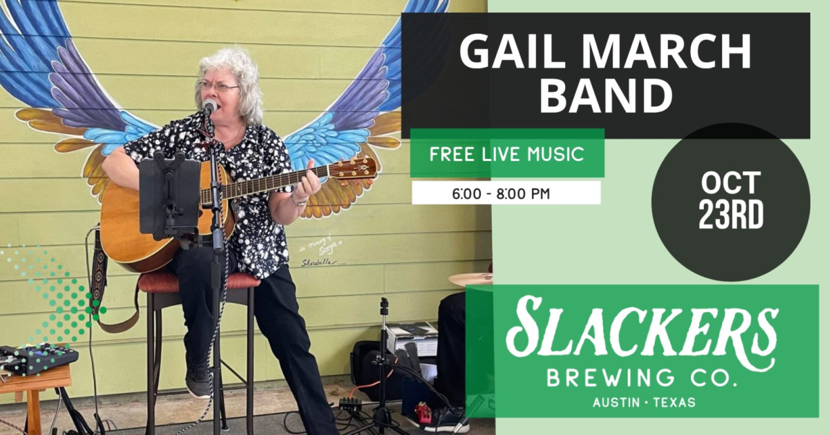 Live Music w/ the Gail March Band Austin concert poster