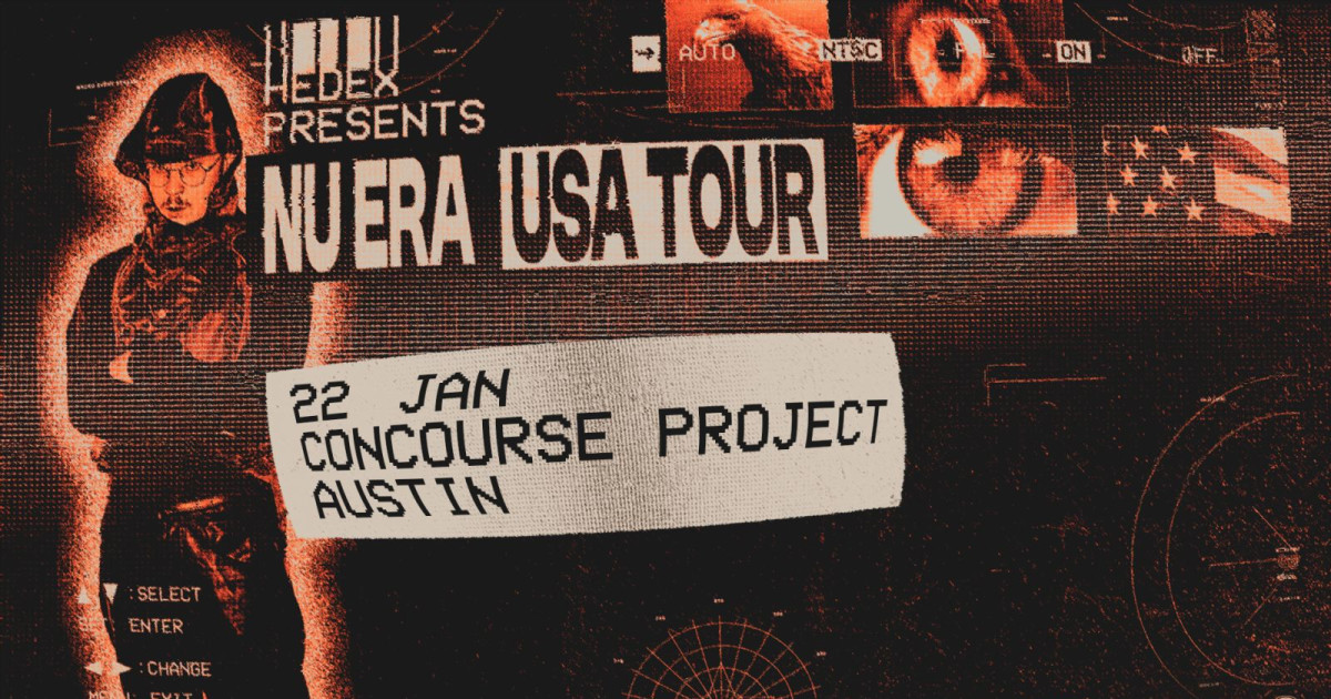 Hedex at The Concourse Project Austin concert poster