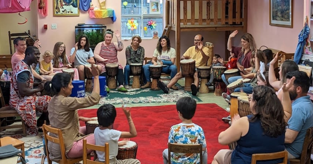 Family Drum & Dance Workshop with Aboubacar Sylla! Austin concert poster