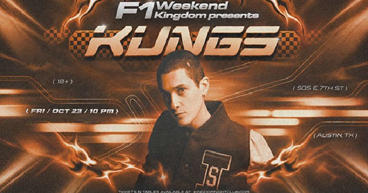 Kungs Austin concert poster