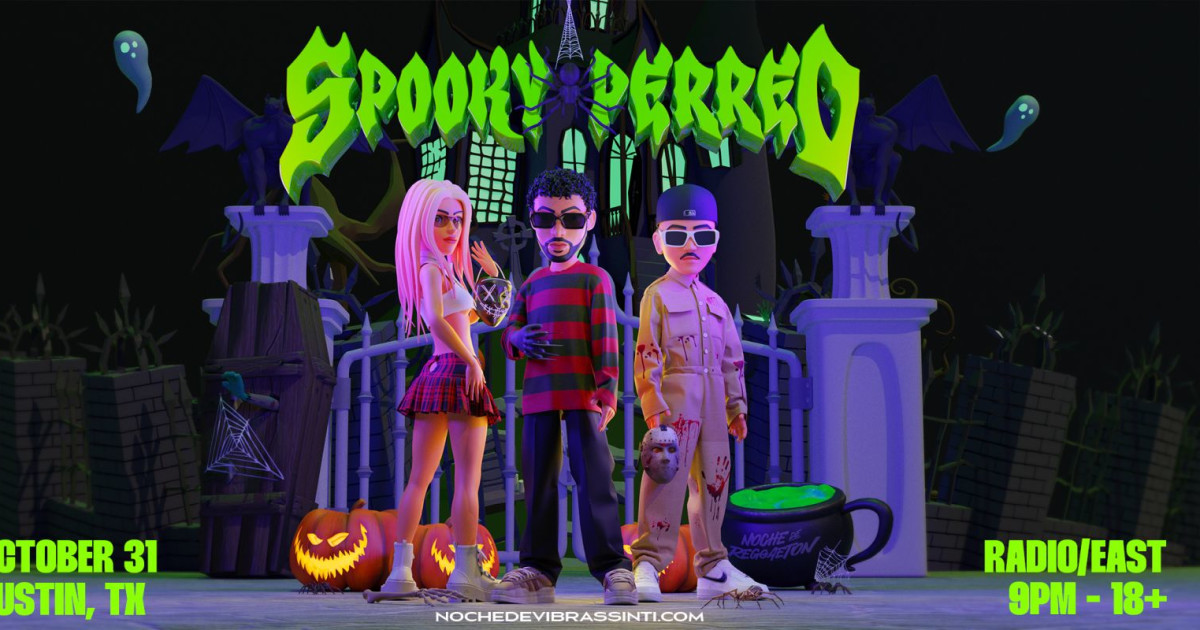 SPOOKY PERREO - AUSTIN (18+) Austin concert poster
