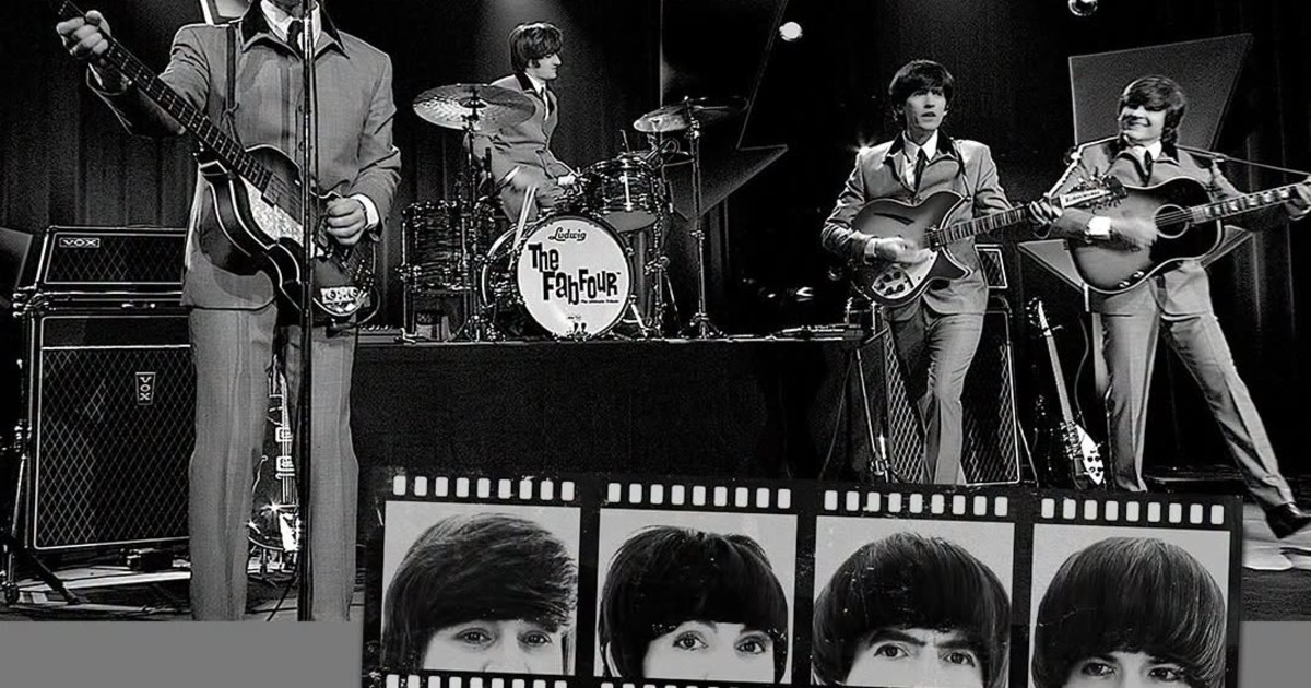 The Fab Four: A HARD DAY'S NIGHT Austin concert poster