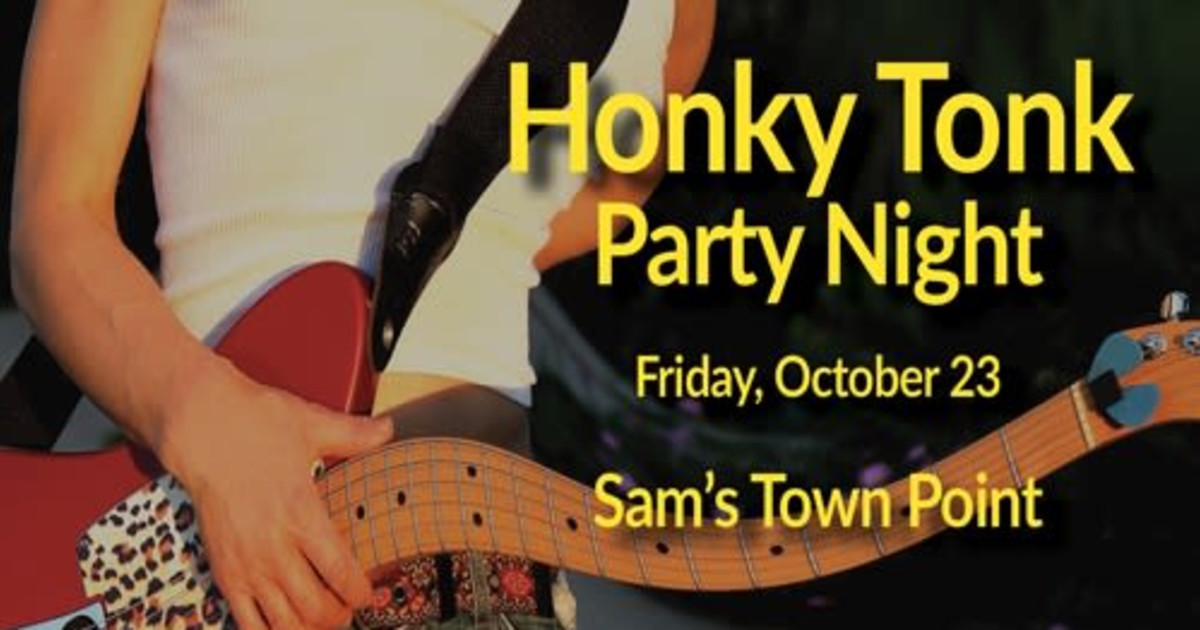 Honky Tonk Party Night Austin concert poster