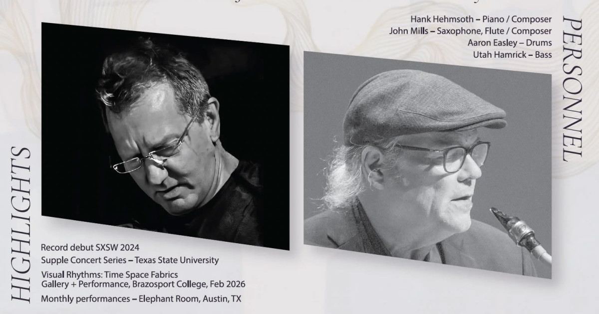 Double Vision with Hank Hehmsoth & Dr. John Mills Austin concert poster