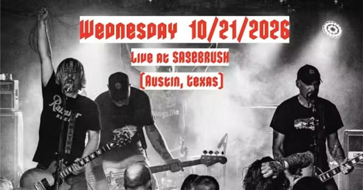 ZEKE w/ Black Eyed Vermillion & Thunderosa Austin concert poster