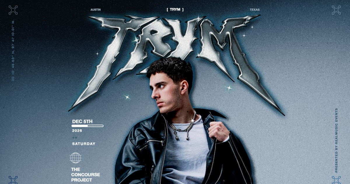 Trym at The Concourse Project Austin concert poster