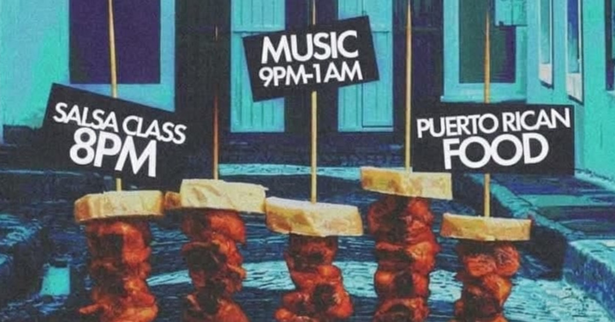 Old School Sazón Austin concert poster