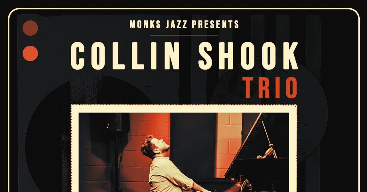 Collin Shook Trio Austin concert poster