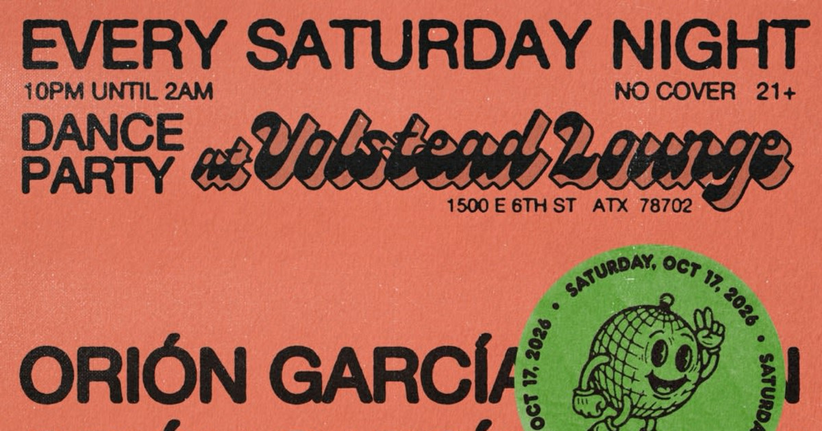 Orión García Austin concert poster