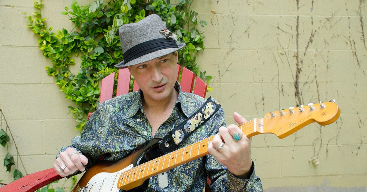 Blues Artist Murali Coryell Headlines De Nada Backstage with the Ernie Durawa band. Austin concert poster