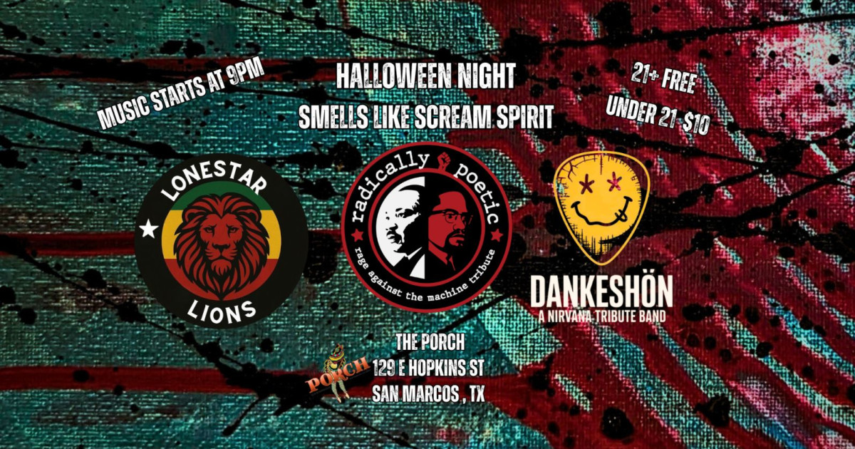 Poster for SMELLS LIKE SCREAM SPIRIT (90s Rock) in Austin