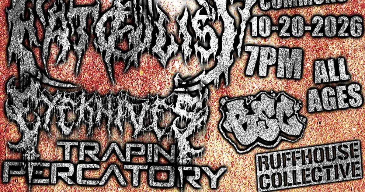 So this is suffering / Eye knives / Fatalist / Bludgeon the weak Austin concert poster