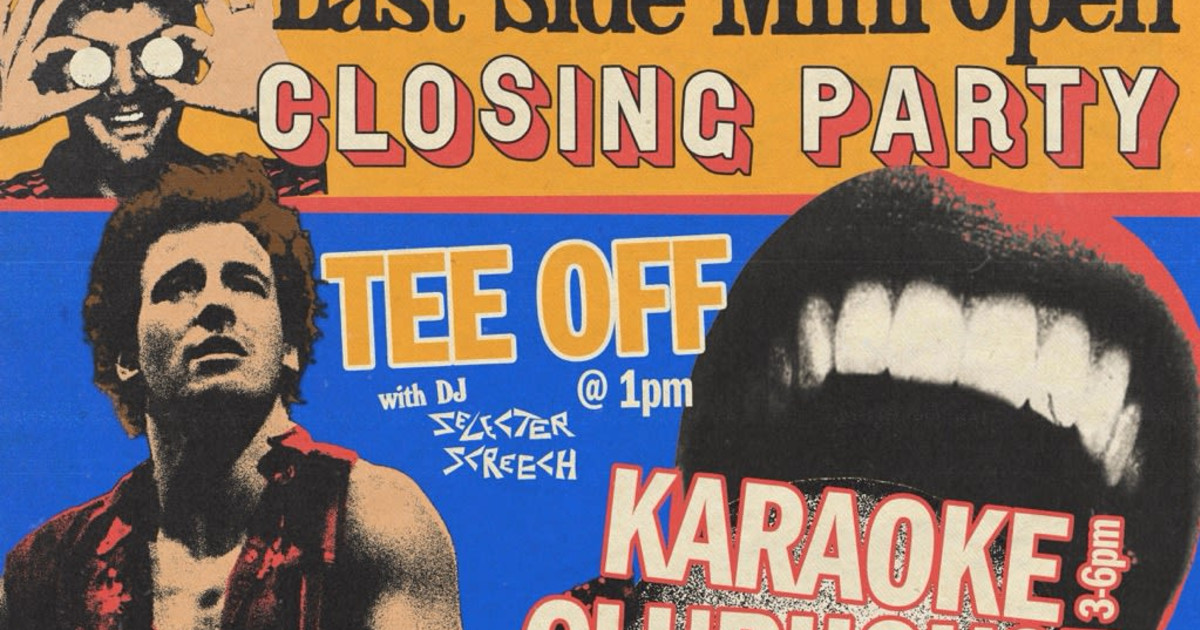 East Side Mini Open Closing Party Austin concert poster