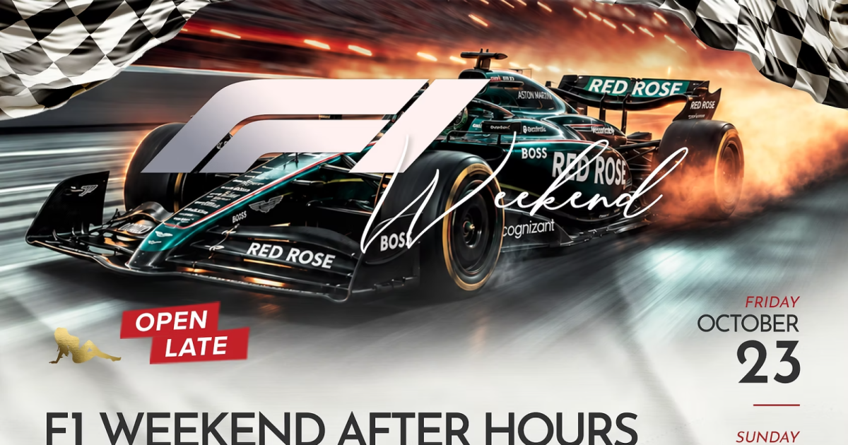 F1 Weekend After Hours Austin concert poster