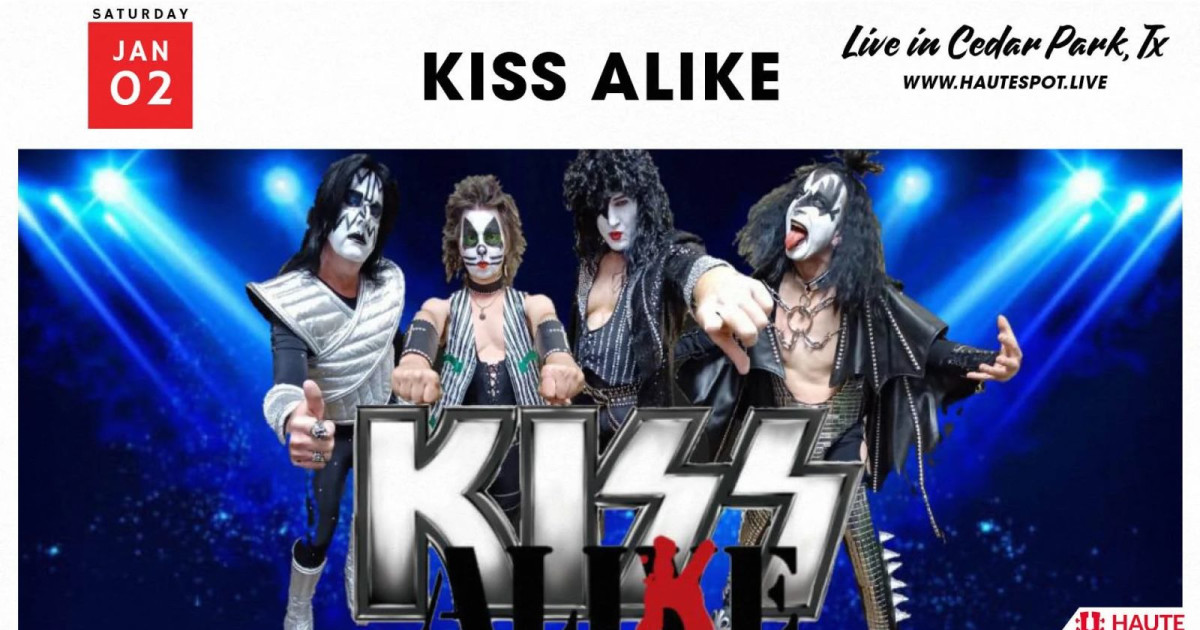 Kiss Alike Austin concert poster