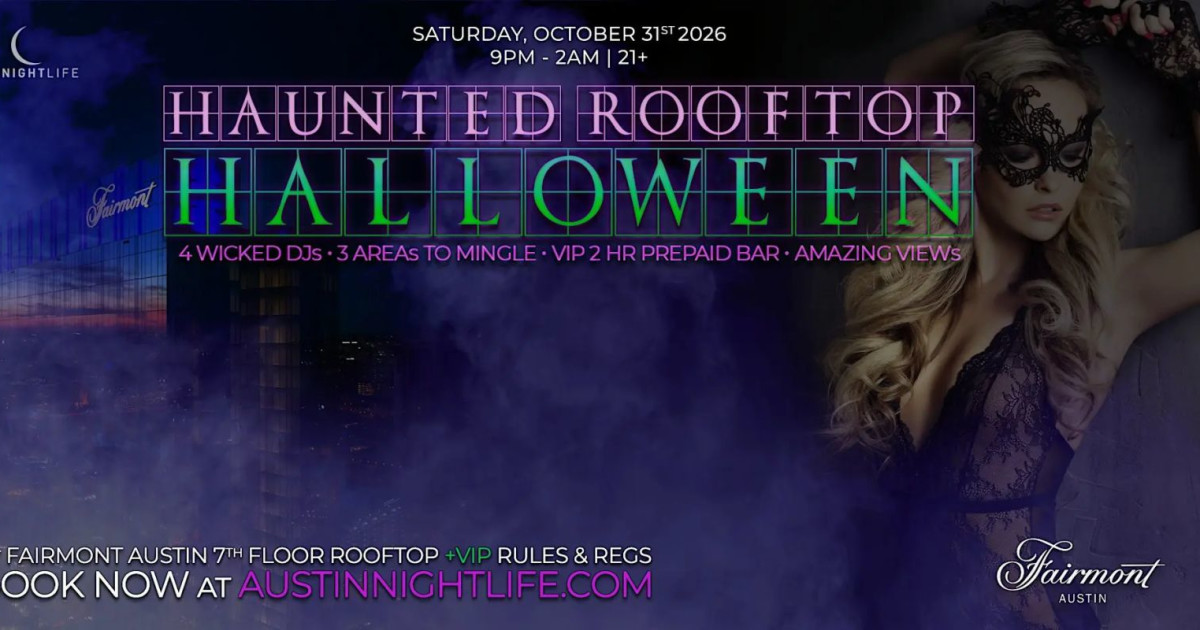 Haunted Rooftop | Austin Halloween Party Austin concert poster