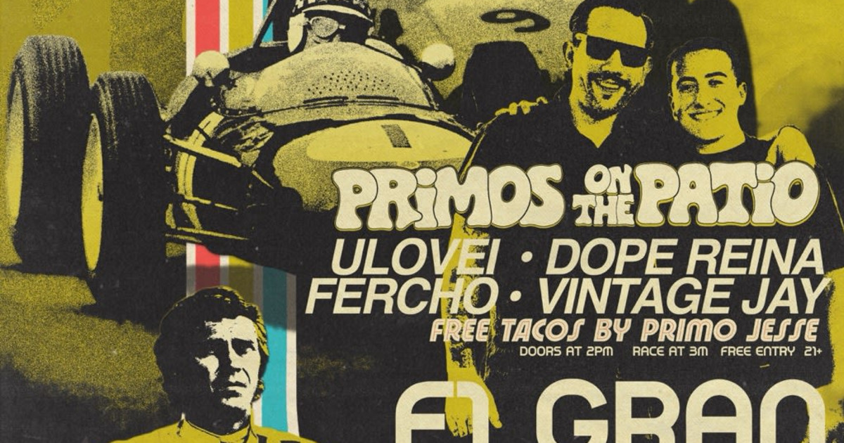 Poster for F1 Gran Premio - Race Day at Hotel Vegas & Volstead in Austin