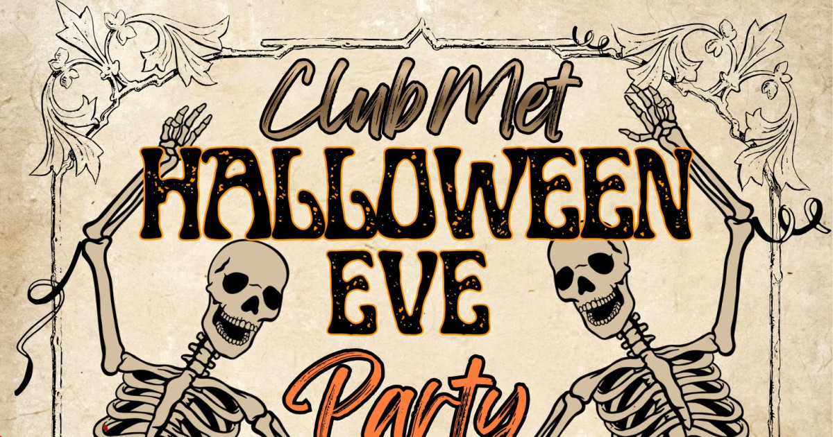 ClubMet Halloween Eve Austin concert poster
