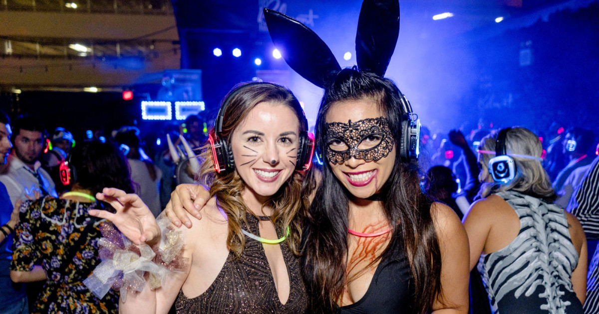 Spooky Silent Disco Halloween Costume Party @The Triangle Austin concert poster