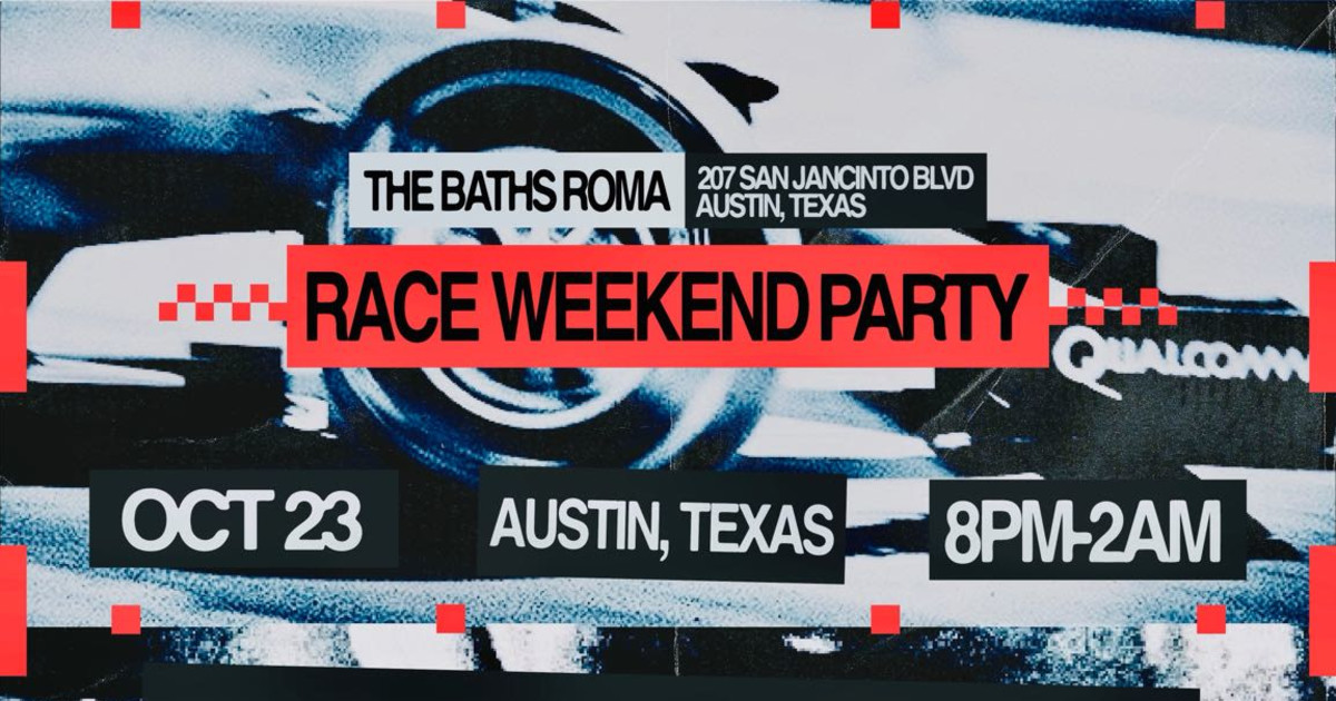 Poster for TOM & COLLINS - Race Weekend Party in Austin