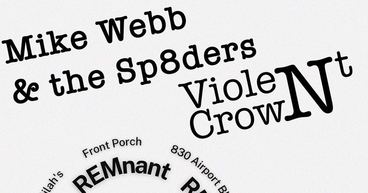 Violent Crown Austin concert poster