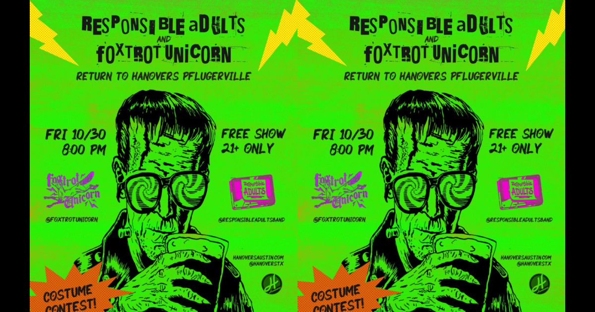 Nightmare Before Halloween Live Music Show at Hanovers Pflugerville Austin concert poster