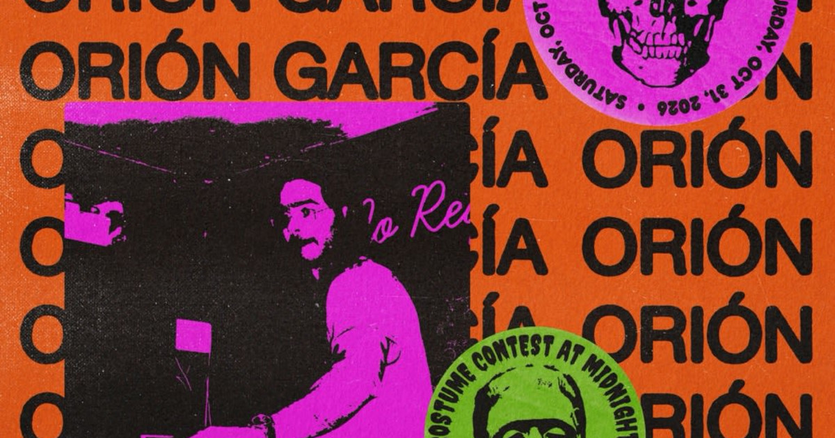 Poster for Halloween Dance Party with Orión García in Austin