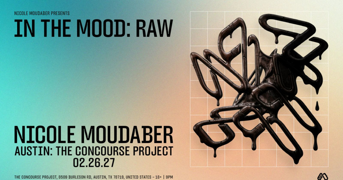 Nicole Moudaber at The Concourse Project Austin concert poster