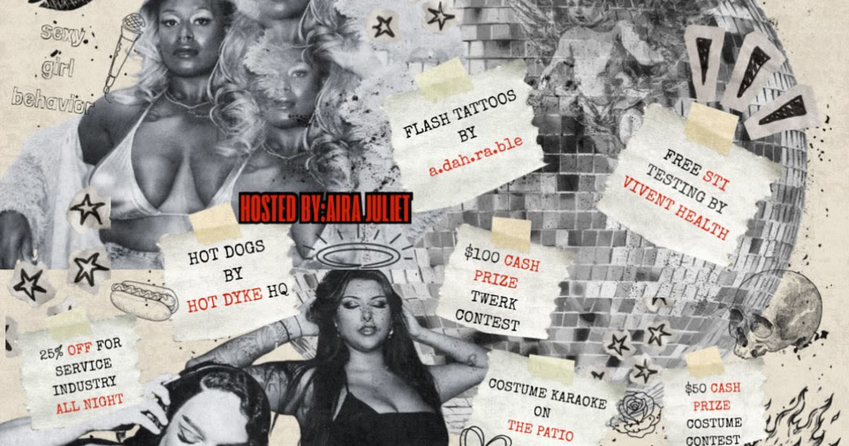 Poster for Hottieween with Aira Juliet, DJs XOY & Lidia Beatz in Austin
