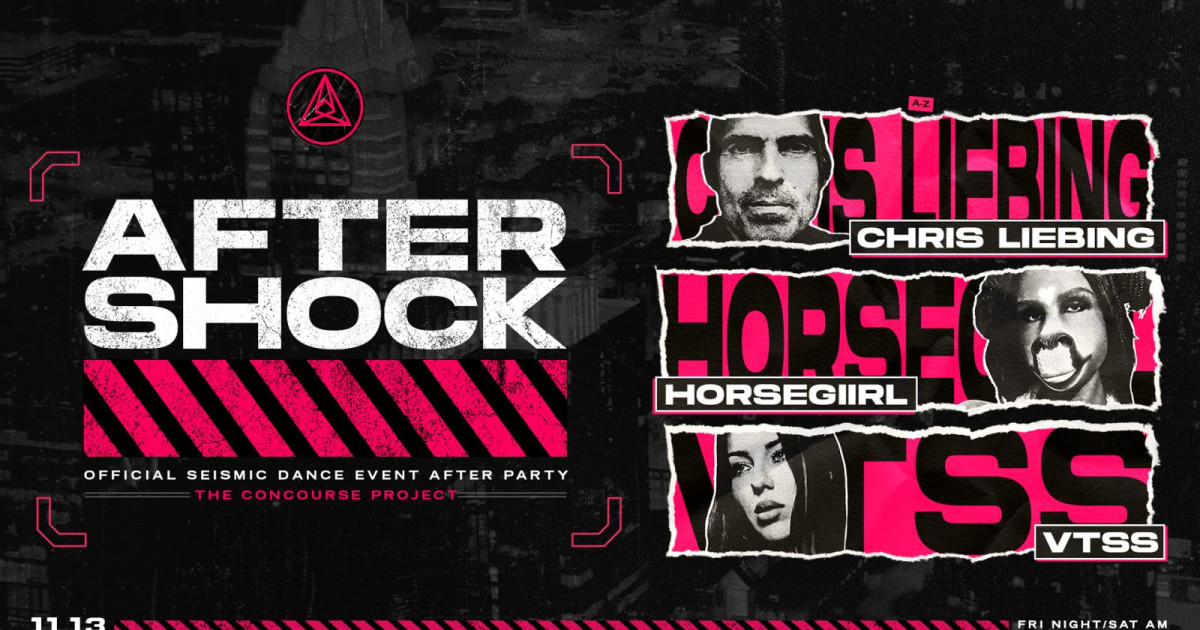 Poster for Aftershock Fri: Chris Liebing, horsegiirL + VTSS in Austin