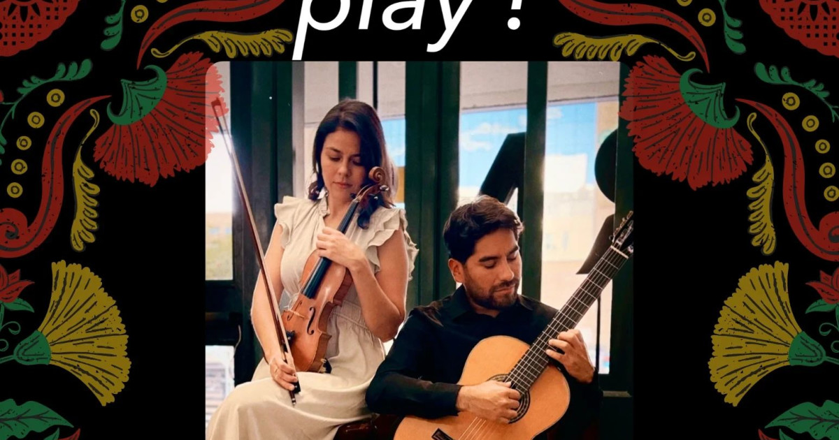 Poster for Austin Classical Guitar: Latinoamerican Duo @ Quack's in Austin