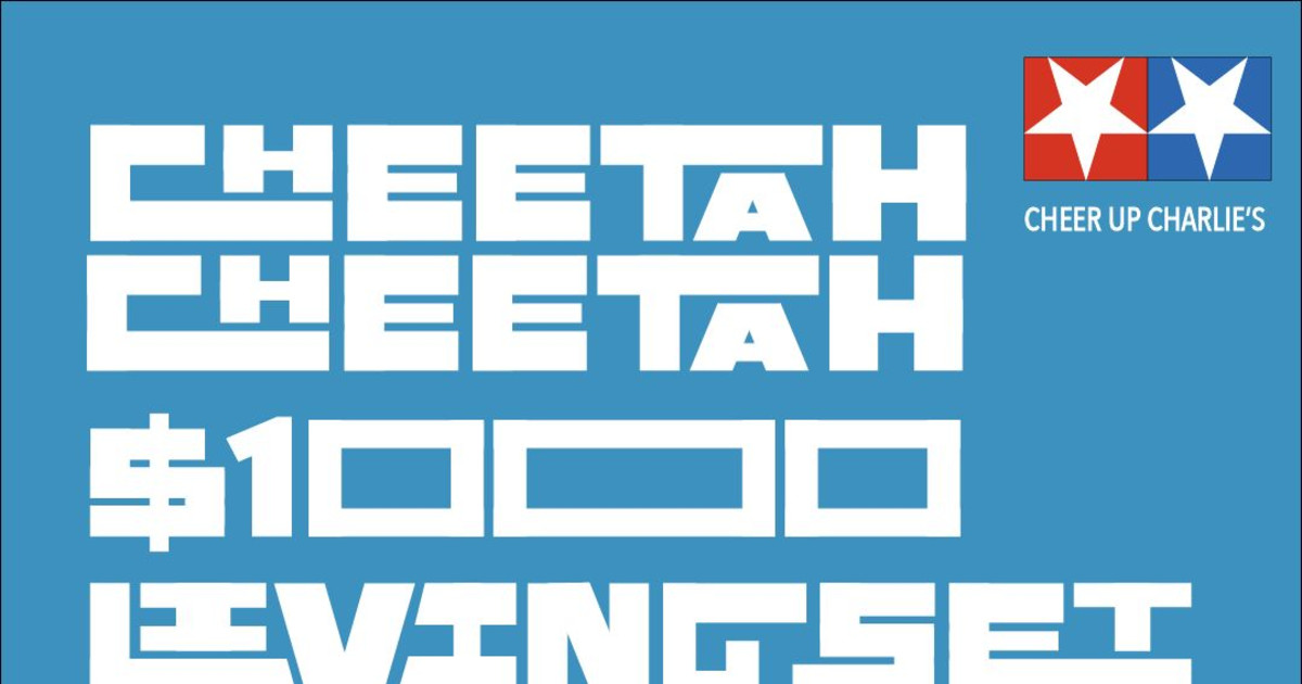 Living Set, $1000 & Cheetah Cheetah Austin concert poster