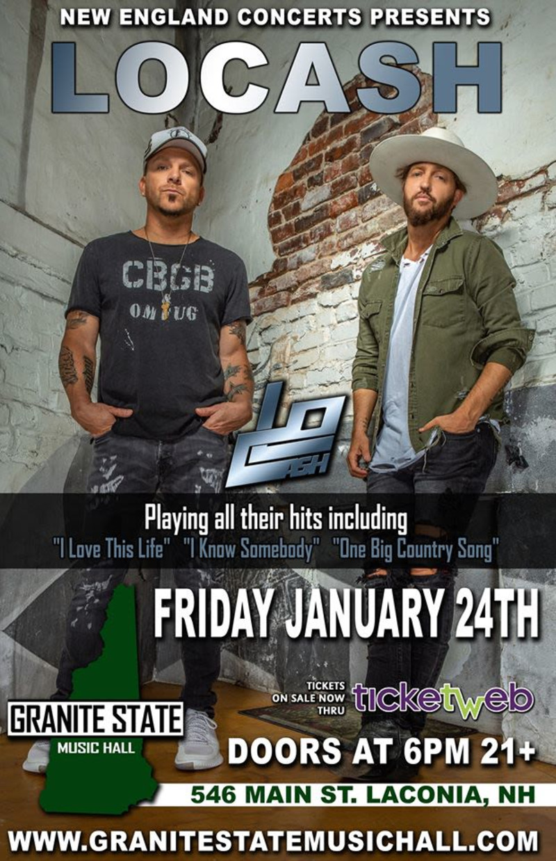 Locash in Boston at Granite State Music Hall NH