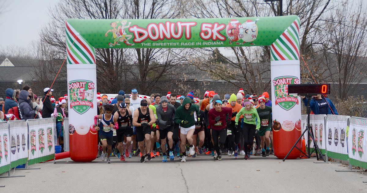 2019 Donut 5K in Indianapolis at Carmel, Indiana