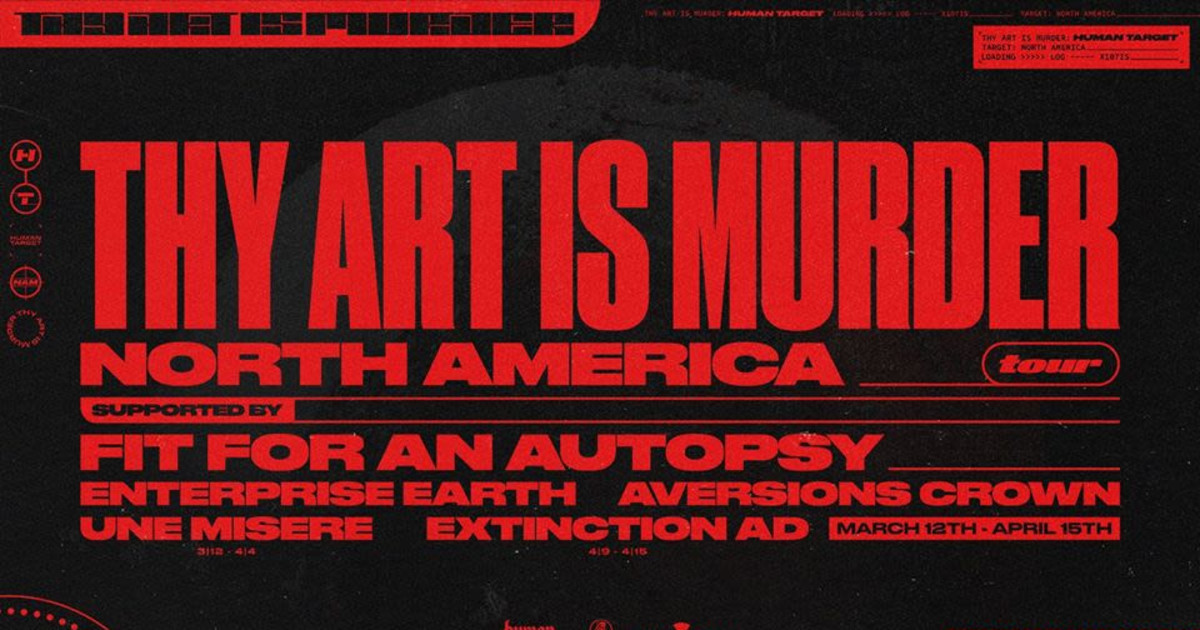 Thy Art is Murder - Apr 1st - The Rickshaw