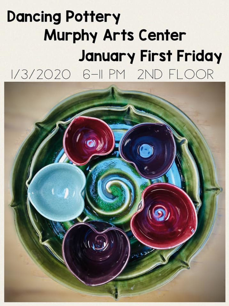 Dancing Pottery at January First Friday in Indianapolis at