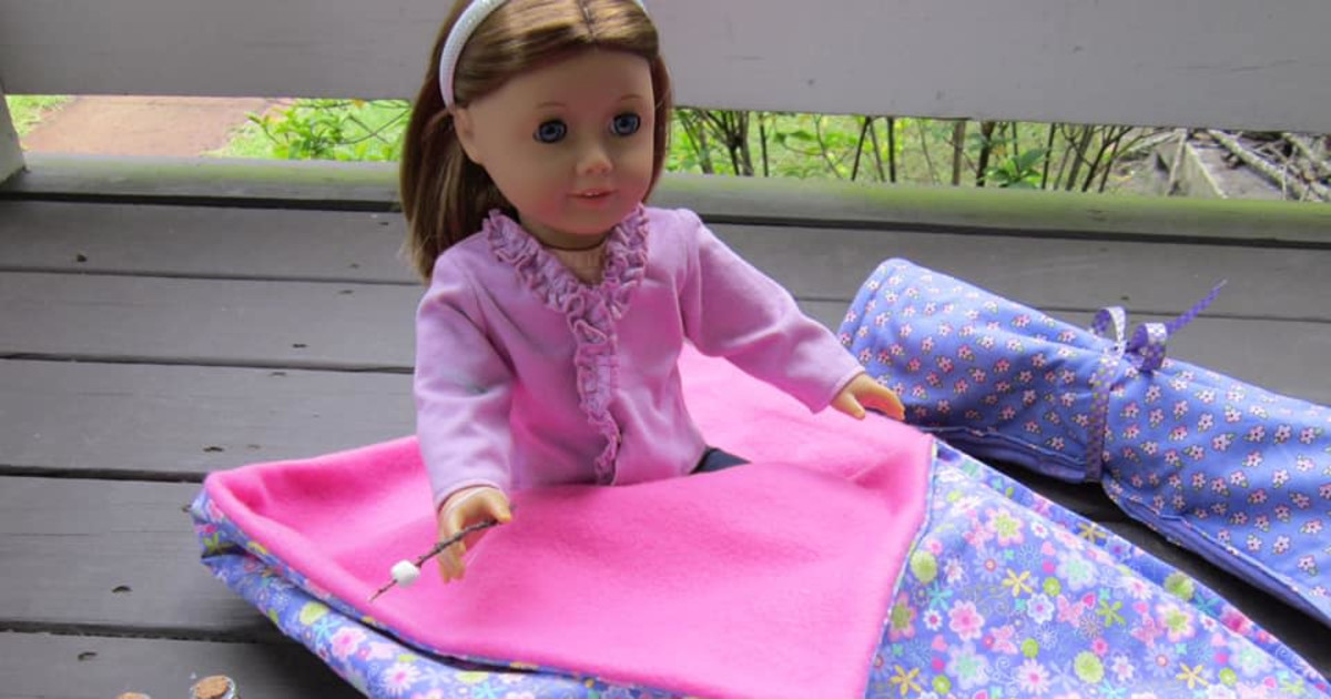 Sew Your Own American Girl Doll Sleeping Bag and Pillow. in Boston
